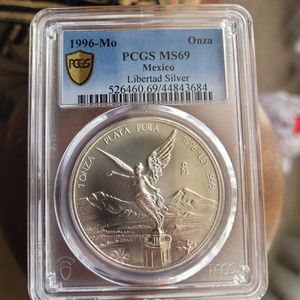 1996 Mexico Silver Libertad Coin MS69
